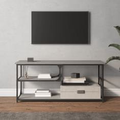 Vidaxl TV skrinka sivá sonoma 103x38x46,5 cm kompozitné drevo a oceľ