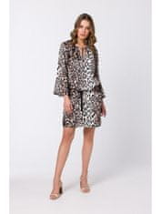 Style Stylove Dámske mini šaty Seka S338 leopard L