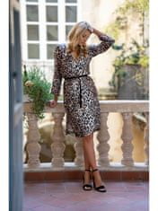 Style Stylove Dámske mini šaty Seka S338 leopard L