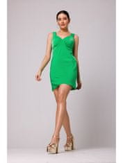 makover Dámske mini šaty Elaice K159 svetlo zelená L