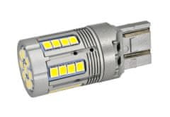 W21/5W LED žiarovka 7443 12-24V bez chyby 3000lm biela