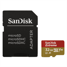 HAMA SanDisk Extreme micro SDHC 32 GB 100 MB/s A1 Class 10 UHS-I V30, adapter,akčné kamery