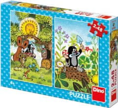 DINO Puzzle KRTEK 2 x 48 dielikov