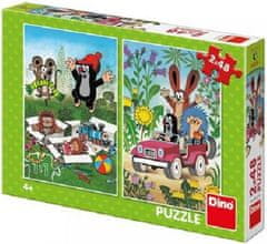 DINO Puzzle KRTEK sa teší 2x48 dielikov