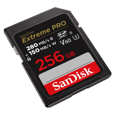 SanDisk Extreme PRO 256 GB V60 UHS-II SD cards, 280/150 MB/s,V60,C10,UHS-II