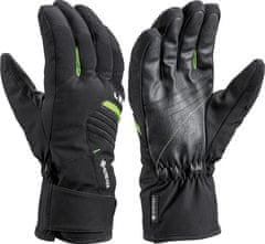 Leki Spox GTX lyžiarske rukavice čierna-limetková č. 8