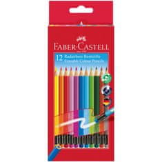 Faber-Castell Pastelky gumovateľné set 12 farebné šesťhranné