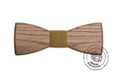 BeWooden drevený motýlik White Wine Bow Tie, pánsky hnedé univerzálne