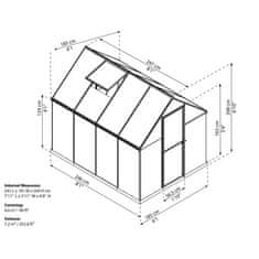 Palram Polykarbonátový skleník multiline 6x8 701549