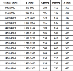 Mexen APIA sprchové posuvné dvere do otvoru 105 cm, 845-105-000-01-00