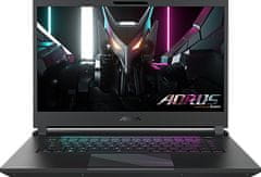 GIGABYTE AORUS 15 (2023) (AORUS 15 BSF-73EE754SH), čierna