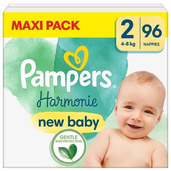 Pampers Harmonie Plienky veľ. 2 (96 ks plienok) 4-8 kg