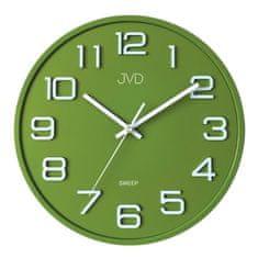 JVD Nástenné hodiny Sweep HX2472.2 zelené, 31 cm