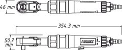 Hazet Pneumatický račňový skrutkovací uťahovák 1/2" HAZET 9022 P-1