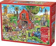 Cobble Hill Puzzle DoodleTown: Šialená farma 1000 dielikov