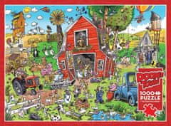 Cobble Hill Puzzle DoodleTown: Šialená farma 1000 dielikov