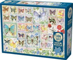Cobble Hill Puzzle Motýlia dlaždice 500 dielikov