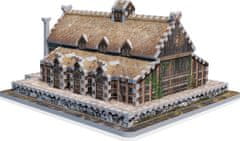 Wrebbit 3D puzzle Pán prsteňov: Zlatá sieň Edoras 445 dielikov