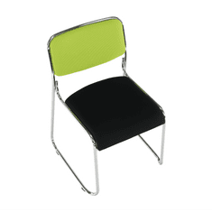 KONDELA Zasadacia stolička, zelená / čierna sieťovina, BULUT