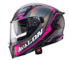 Caberg Helma na moto Avalon X Optic matt black/grey/fuchsia vel.XS