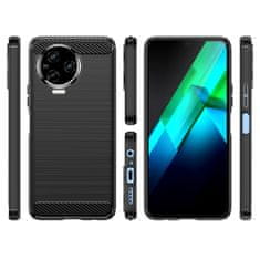 IZMAEL Carbon Shield TPU puzdro pre Infinix Note 12/Note 12 Pro - Čierna KP26464