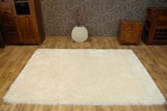 Dywany Lusczów Kusový koberec LOVE SHAGGY krémový, velikost 80x150