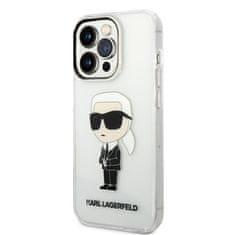 Karl Lagerfeld Kryt na mobil IML Ikonik NFT na Apple iPhone 14 Pro - průhledný
