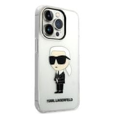 Karl Lagerfeld Kryt na mobil IML Ikonik NFT na Apple iPhone 14 Pro - průhledný