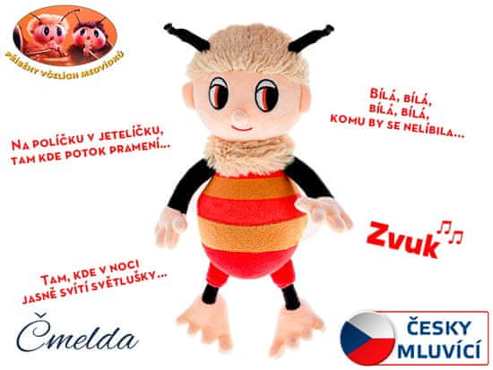 Teddies Príbehy včelích medvedíkov - Čmelda 29 cm plyšový s pesničkami na batérie