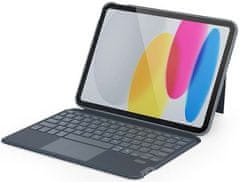 EPICO Klávesnica s obalom pre Apple iPad 10,2" – QWERTY/sivá, 43811101300011