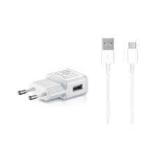 SAMSUNG Cestovná nabíjačka EP-TA200EWE + EP-DR140E 15W + kábel USB-C biela (OOB Bulk)