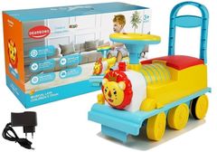 Lean-toys Detská vzdelávacia lokomotíva na batérie