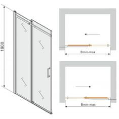 Mexen Sprchové dvere OMEGA 110 cm