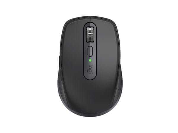 bezdrátová myš Logitech MX Anywhere 3S černá 910-006929 8000 DPI 6 tlačítek Darkfield senzor snímač ergonomická provedení design USB-C MagSpeed funkce posuvu elektromagnetický