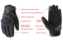 SEFIS letné reflexné rukavice na motocykel / kolo / kolobežku - Veľkosť rukavíc : L 