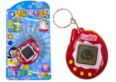 Lean-toys Tamagoči červená elektronická hra pre domáce zvieratá