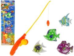 Lean-toys Súprava na lov rýb Rybársky prút 4 kusy