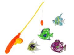Lean-toys Súprava na lov rýb Rybársky prút 4 kusy