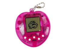 Lean-toys Elektronická hra Tamagoči Pink s krátkou reťazou