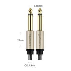 Ugreen AV128 audio kábel 6.35mm jack 5m, čierny