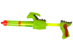 Lean-toys Vodná pištoľ 40 cm Dinosaurus Zelená záhradná hračka