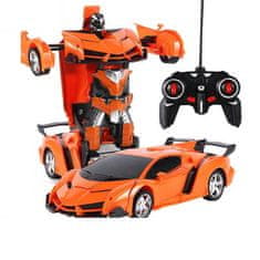 shumee Auto Robot 2v1 Diaľkové ovládanie R/C Svetlo Zvuk Drift Orange