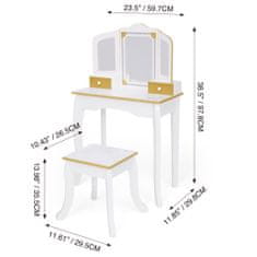 Teamson Fantasy Fields - Versailles Karolina Medium Play Vanity - mramor/zlato