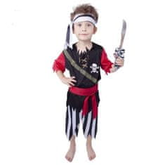 Detský kostým Pirát s šatkou vel.M (6-8 rokov)