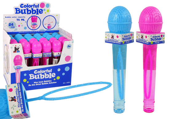 Lean-toys Mydlové bubliny Mikrofón 2 farby 70 ml