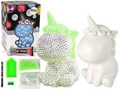 Lean-toys DIY Unicorn Set Diamanty Kryštály Zelená