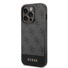 Guess Zadný kryt 4G Stripe pre iPhone 14 Pro Max Grey