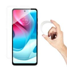 IZMAEL Flexibilné hybridné sklo pre Motorola Moto G60s - Transparentná KP26545