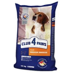 Club4Paws Premium CLUB 4 PAWS PREMIUM «AKTÍVA».14KG.Plnohodnotné Suché Krmivo Pre Dospelé Psy Stredných Plemien.