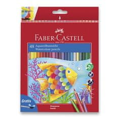 Faber-Castell Akvarelové pastelky 48 farieb + štetec